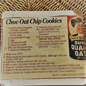 Choc Oat Chip Cookies